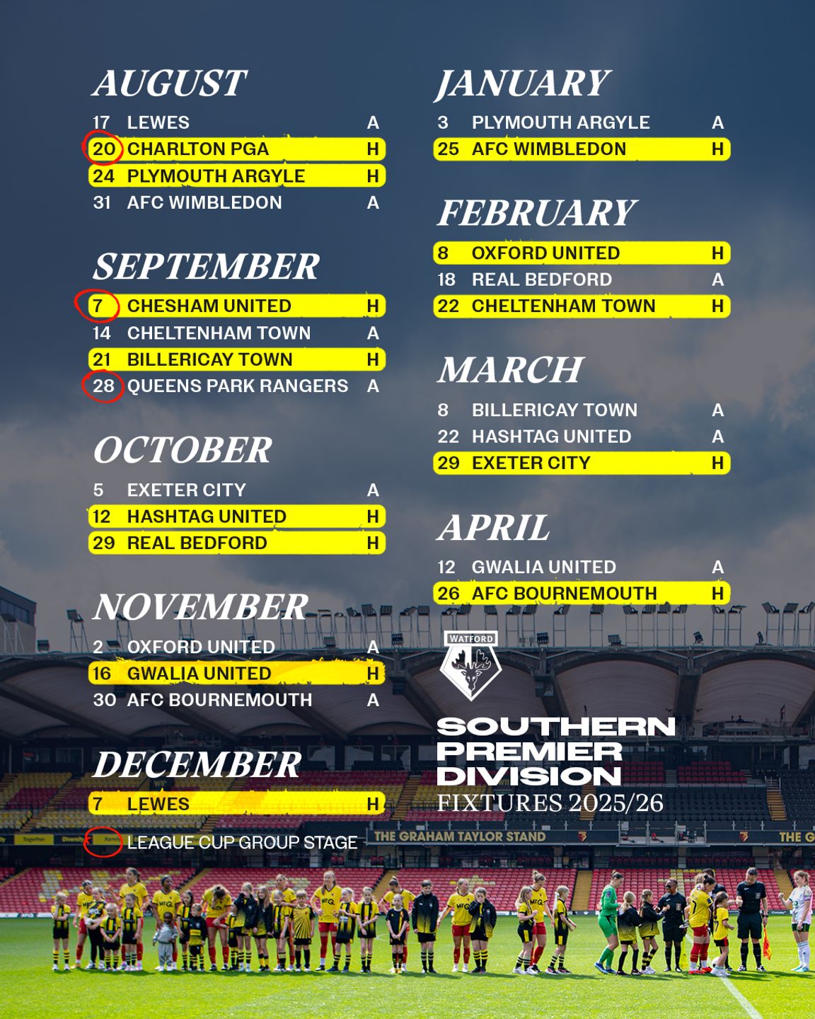 Watford FC Home Fixtures: Exciting Matchday Lineup